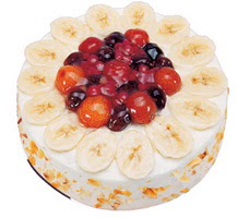 Meyvali 4 ile 6 kisilik yas pasta leziz  Konya online ieki , iek siparii 